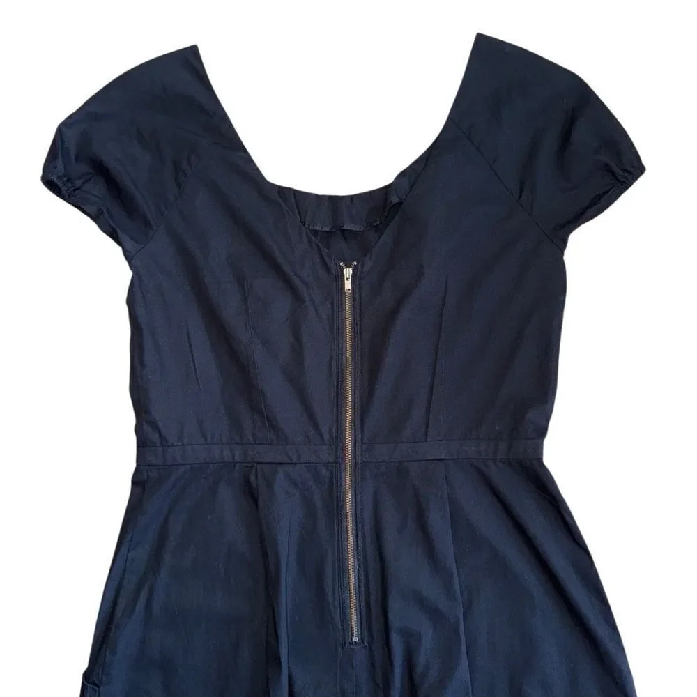 J. Crew Vintage Women's Black Mini Dress w/ Pockets - Size 6